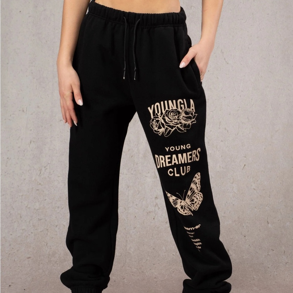 YoungLA W211 DREAMERS JOGGERS Black size small